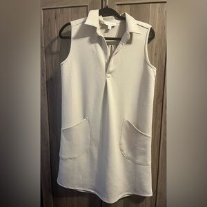 Cynthia Rowley Cream Sleeveless Dress